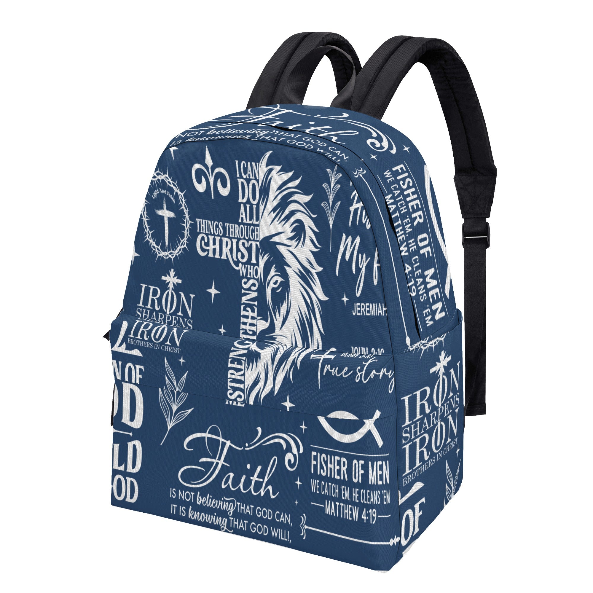 Jesus Prayer Christian Backpack, Jesus Backpack, Christian Prayer Jesus Backpack, PLAF06